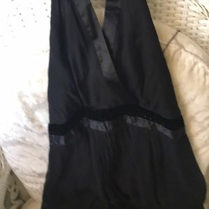 Black halter dress